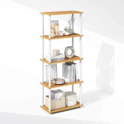 Furinno Turn-N-Tube Book Shelf, 5-Tier Bookshelf, Bookcase by Furinno-FitsYourSpaceFitsYourBudget