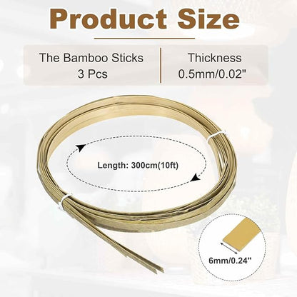 MECCANIXITY 3 Rolls Bamboo Strips - Image 2