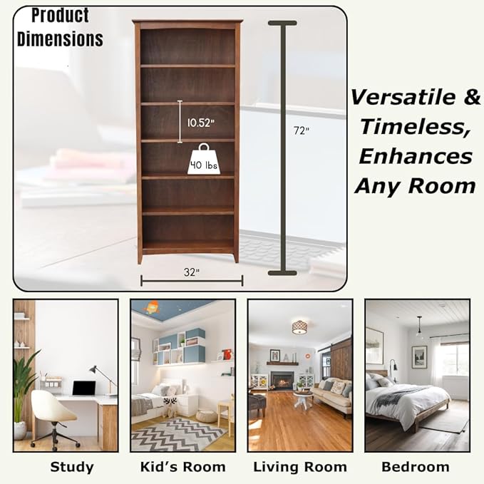 International Concepts, Solid/ Sturdy Parawood Construction, Durable Furniture - Image 4