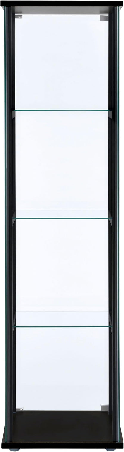 Coaster Home Furnishings Cyclamen 64-inch 5-Tier Clear Tempered Glass Curio - Image 7