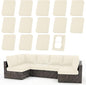 Waterproof Outdoor Cushion Covers, Stretch Patio Slipcovers | UV Resistant by hyha