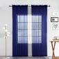 SpaceDresser Sheer Voile Window Treatment Rod Pocket Curtain Panels by SpaceDresser