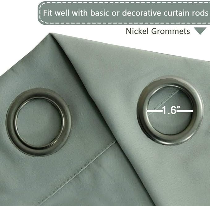 H.VERSAILTEX Blackout Patio Curtains 100 x 84 Inches - Image 4