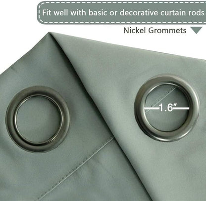 H.VERSAILTEX Blackout Patio Curtains 100 x 84 Inches - Image 4
