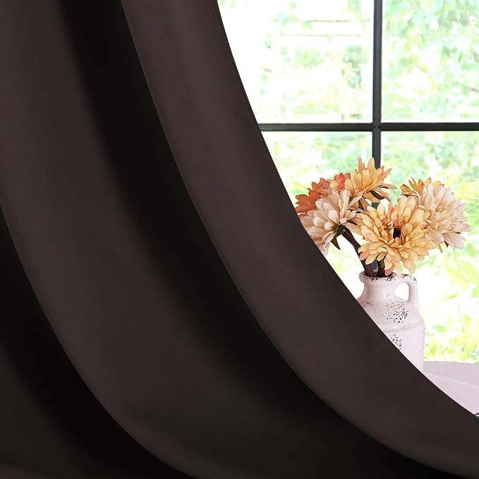 NICETOWN Room Darkening Draperies Curtains, Energy Smart Thermal Insulated - Image 5