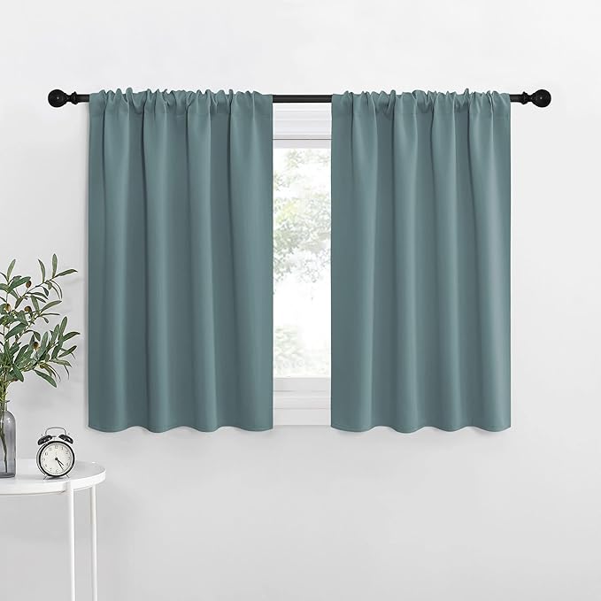 NICETOWN Greyish Blue Blackout Curtains Panels by NICETOWN