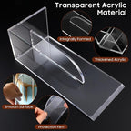 PRETYZOOM Acrylic Cake Smoother Scraper - 8.6 Inch Pastry Scraper Fondant Smoother Baking Accessory Butter Frosting Tools