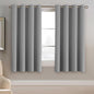H.VERSAILTEX Blackout Grey Curtains 63 Inch Length Curtains by HVERSAILTEX