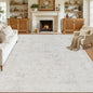 8x10 Area Rugs Living Room: Bedroom Washable Carpet Neutral Cream | Large by Luxturiy