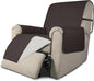 Easy-Going Reversible Couch Cover, Recliner 22 in, Chocolate/Ivory | Machine by Easy-Going
