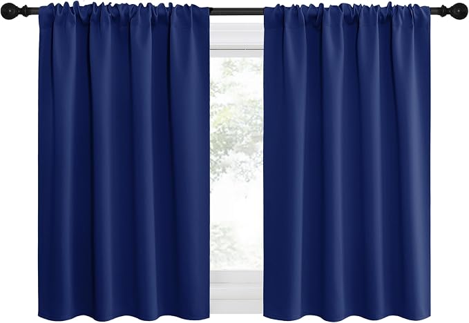 NICETOWN Kitchen Curtains, Short Blackout Drapes, 34 in x 40 in, Thermal by NICETOWN