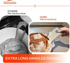 Silicone Bread Sling for Dutch Oven - Non-Stick & Heat Resistant, 2Pcs Oval and Round Reusable With Long Handles for Transfer Sourdough