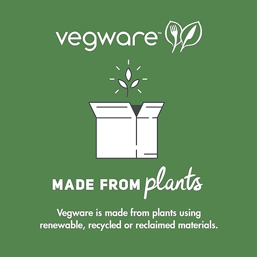 Vegware Compostable 22oz Molded Fiber To Go Containers, Case of 600, Nourish, No-Added PFAS, Reuseable, Bagasse, Meal Prep Food Storage, Suitable for Hot or Cold Food, Choice of Size 3 Lids & Bases