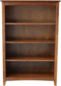 Solid Wood Bookcase 48" High, Adjustable Shelves, Parawood Construction by InternationalConcepts