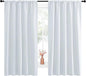 NICETOWN Greyish White Bedroom Curtain Panels by NICETOWN