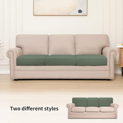 Easy-Going Stretch 3 Pieces Couch Cushion Cover - Image 2