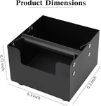 Espresso Knock Box, Stainless Steel Coffee Bag Container, With Steel Bracket And Noise Reducing Rubber Ring (M)