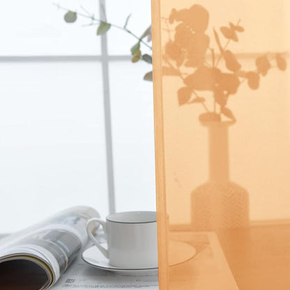 SpaceDresser Basic Rod Pocket Sheer Voile Window Curtain Panels White 1 Pair 2 - Image 4