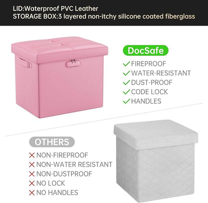 DocSafe Storage Ottoman Foot Rest Stool - Image 9