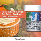 Chefmaster Brown Dry Powder Candy Color | Vibrant Shades | Chocolate, Macarons, Fondant | Decorating | Professional-Grade Dye | Easy-to-Use | Manufactured in USA | 3 grams