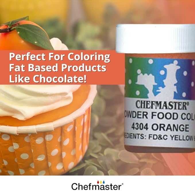 Chefmaster Blue Dry Powder Candy Color | Vibrant Shades | Chocolate, Macarons, Fondant | Decorating | Professional-Grade Dye | Easy-to-Use | Manufactured in USA | 3 grams