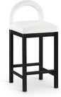 Meridian Furniture 11035Cream-C Conrad Collection Art Deco Counter Stool by MeridianFurniture