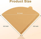 Coffee Filters, Cone Coffee Filters Size 02, 1-4 Cups, 200 Count, 2 Cone Filter for Pour Over and Drip Coffee Maker, Natural Brown Unbleached