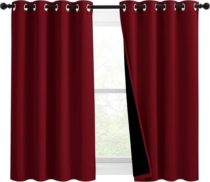NICETOWN Kitchen Full Blackout Curtain Panels, Super Thick and Soft Insulated by NICETOWN