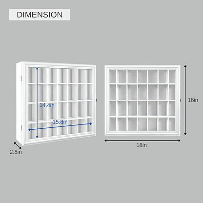 Shot Glass Display Cabinet Solid Wood - Image 6