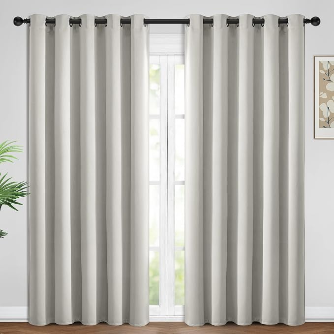 Yakamok Room Darkening Curtains 62x96 inch Length Light Beige-Living Room | 2 by Yakamok