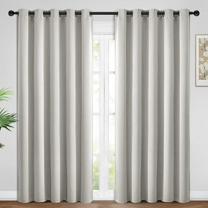 Yakamok Room Darkening Curtains 62x84 inch Length Light Beige-Living Room | 2 by Yakamok