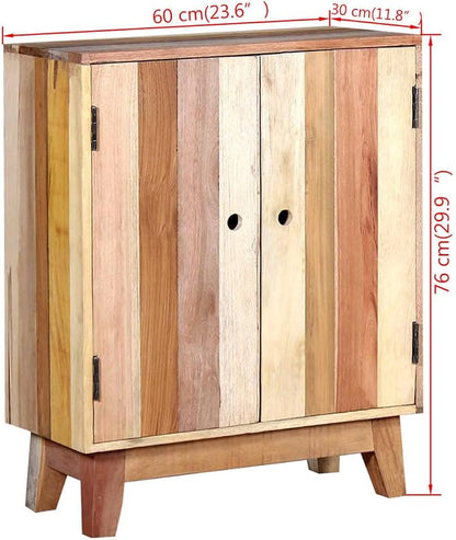 Sideboard Cabinet with 2 Doors, Reclaimed Wood Storage Console Table - Image 2