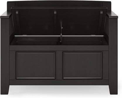 SIMPLIHOME Amherst Entryway Storage Bench - Image 9
