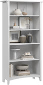 Bush Furniture Salinas 5 Shelf Bookcase in Pure White, Tall Bookshelf, Large by BushHome