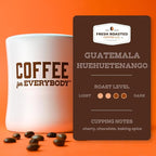 Fresh Roasted Coffee, Guatemala Huehuetenango, Medium Roast, 72 Pods for K Cup Brewers