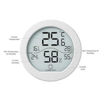 SECRUI Digital Hygrometer Thermometer for Room Temperature Humidity Meter Indoor Thermometer Accuracy Calibration LCD Temperature Sensor with Maximum and Minimum Records, TH1, White