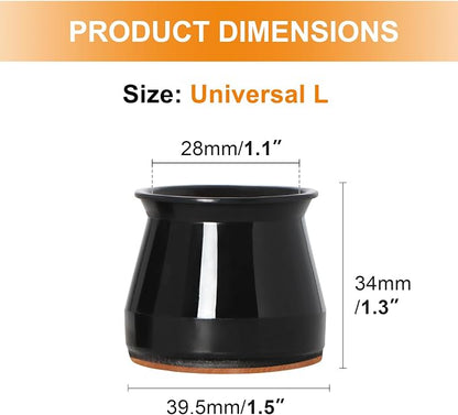24 Pcs Chair Leg Floor Protectors - Image 7