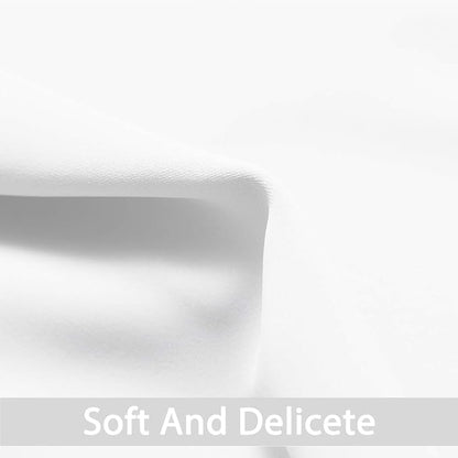 Yakamok Room Darkening Curtains 52x54 inch Length Pure White-Living Room | 2 - Image 3