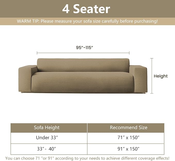 MYSKY HOME Couch Cover for Dogs, Sectional Couch Cover - Image 8