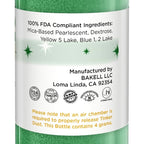 Bakell - Classic Green Tinker Dust (4g, 1x Mini Spray Pump) Edible Glitter for Food, Desserts, and Beverages!