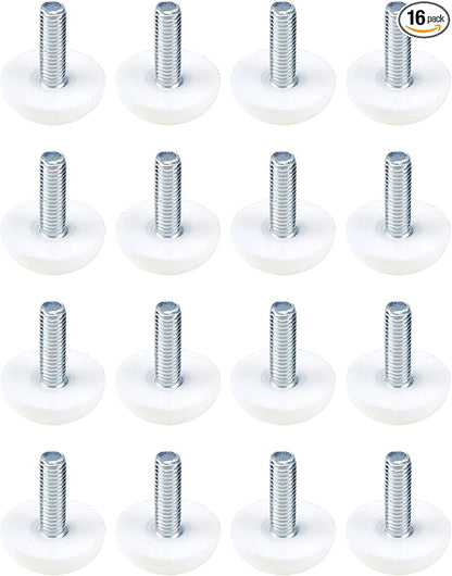 Antrader 16 Pack M6×18mm Furniture Lvelers, Table Leg Levelers, Levelling Foot by Antrader