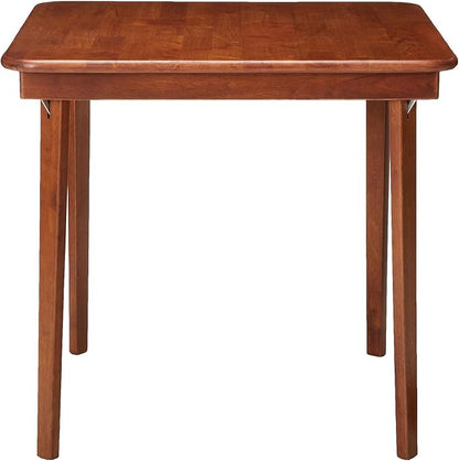 MECO Stakmore Classic Straight Edge Solid Wood Folding Card Table, Cherry Frame - Image 6