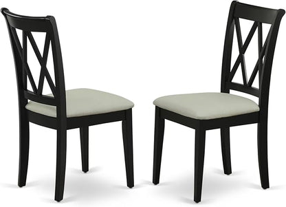 East West Furniture CLC-BLK-C Clarksville Dining Room Chairs by EastWestFurniture