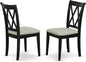 East West Furniture CLC-BLK-C Clarksville Dining Room Chairs by EastWestFurniture