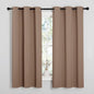 NICETOWN Cappuccino Small Window Kitchen Blackout Curtains, Thermal Insulated by NICETOWN