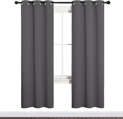 NICETOWN Grey Blackout Curtain Panels - Image 2