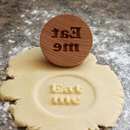 Wood Cookie Stamp, 2.5 Inch (Eat me CS-111)