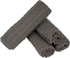 watchget Microfiber Cleaning Cloth,Barista Micro Cloth 4 Pack-Microfiber Barista Towels Espresso Towel Espresso Machine Cloths, Steam Wand Cloth, Kitchen Cleaning Cloth Waffle Weave Dark Grey(12"x12")