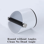 Italian Espresso Tapping Box, Stainless Steel Coffee Grinding Tapping Box, With Detachable Tapping Rod And Anti Slip Rubber Base (White)