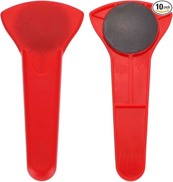 uxcell 2 Pcs Magnetic Scissor Holder, 7.48" x 3.46" Plastic Scissors Cover Durable Waterproof Protector Portable with Round Magnetic Absorber for Kitchen Shears, Red